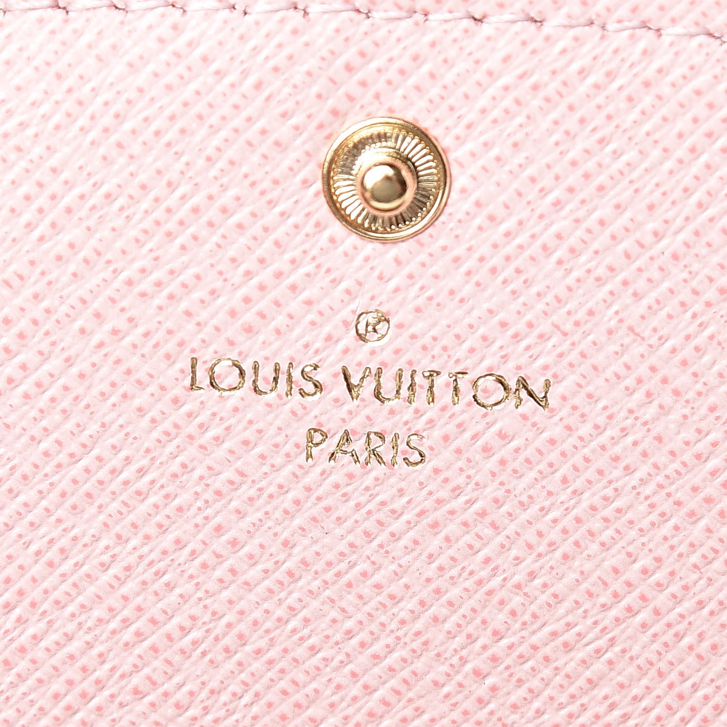 Louis Vuitton Damier Ebene Emilie Wallet Rose Ballerine 6 of 8