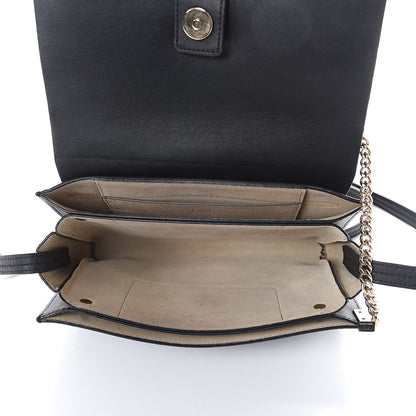 Chloe Suede Calfskin Small Faye Shoulder Bag Black 4 of 7