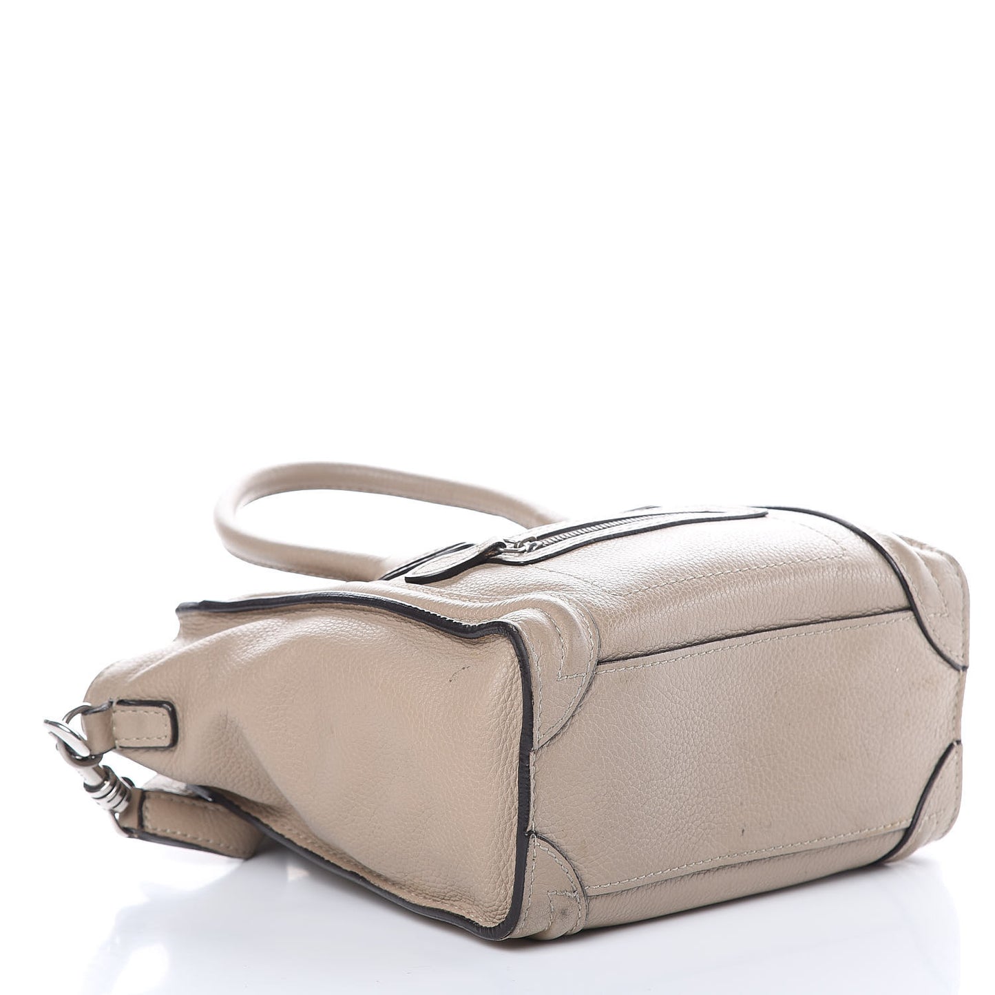Drummed Calfskin Nano Luggage Dune