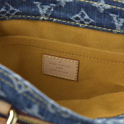 Louis Vuitton Monogram Denim Sac Plat Blue 8 of 10