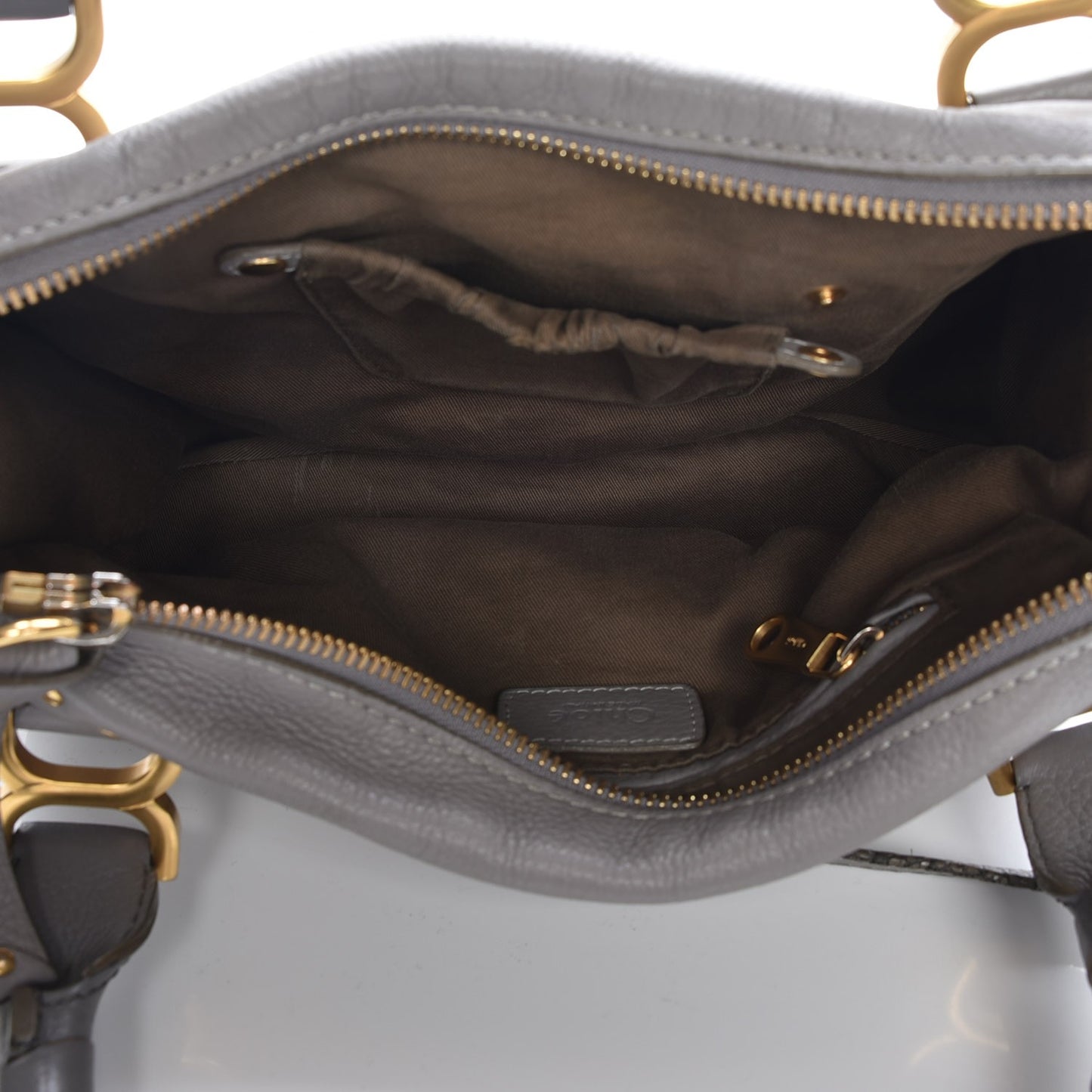 Calfskin Medium Marcie Satchel Cashmere Grey
