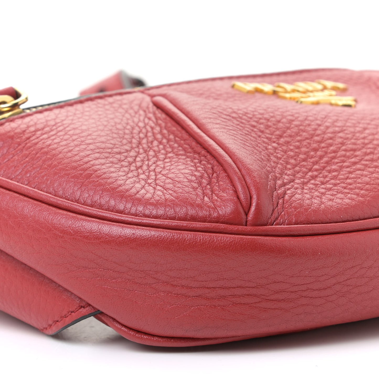 Vitello Daino Small Belt Bag Rosso