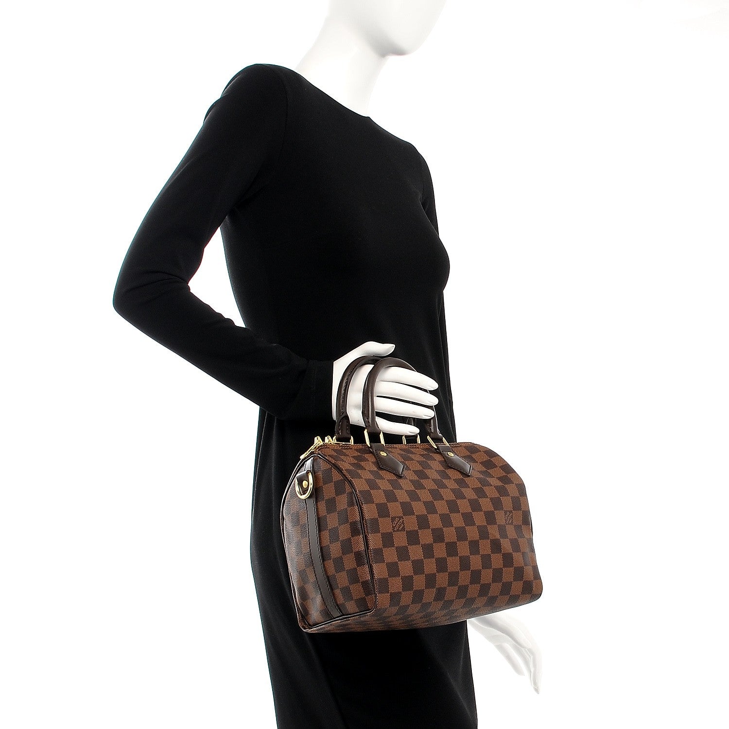 Louis Vuitton Damier Ebene Speedy Bandouliere 25 3 of 9