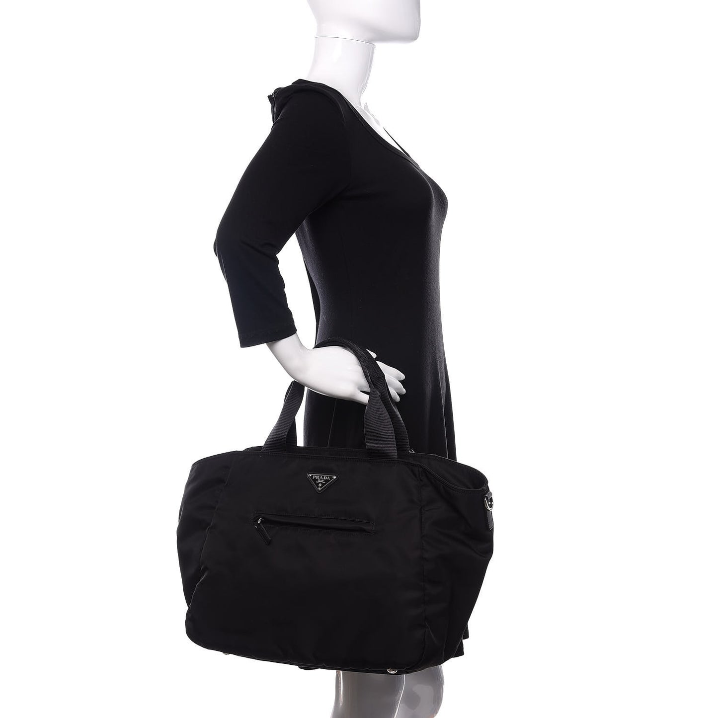 Nylon Vela Tote Black