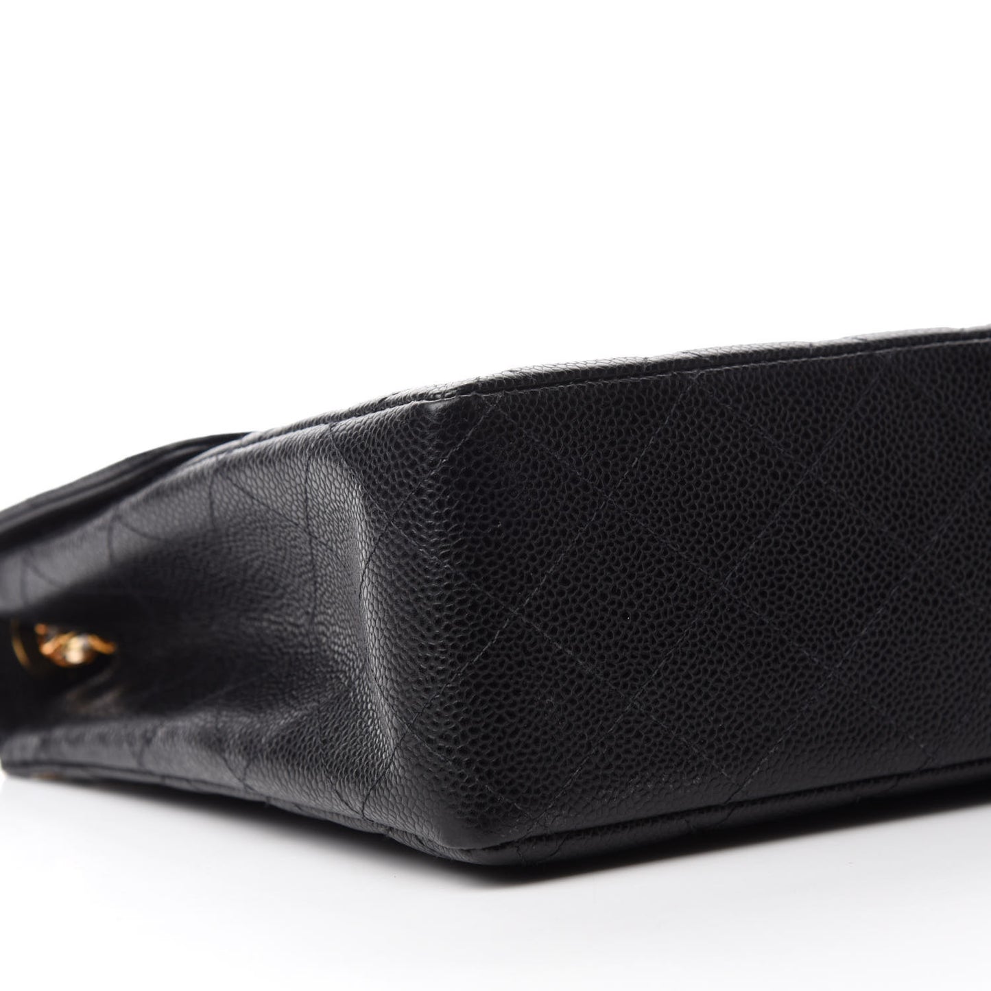 Caviar Quilted Jumbo Single Flap Black