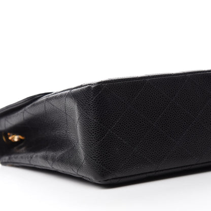 Chanel Caviar Quilted Jumbo Single Flap Black 6 of 10