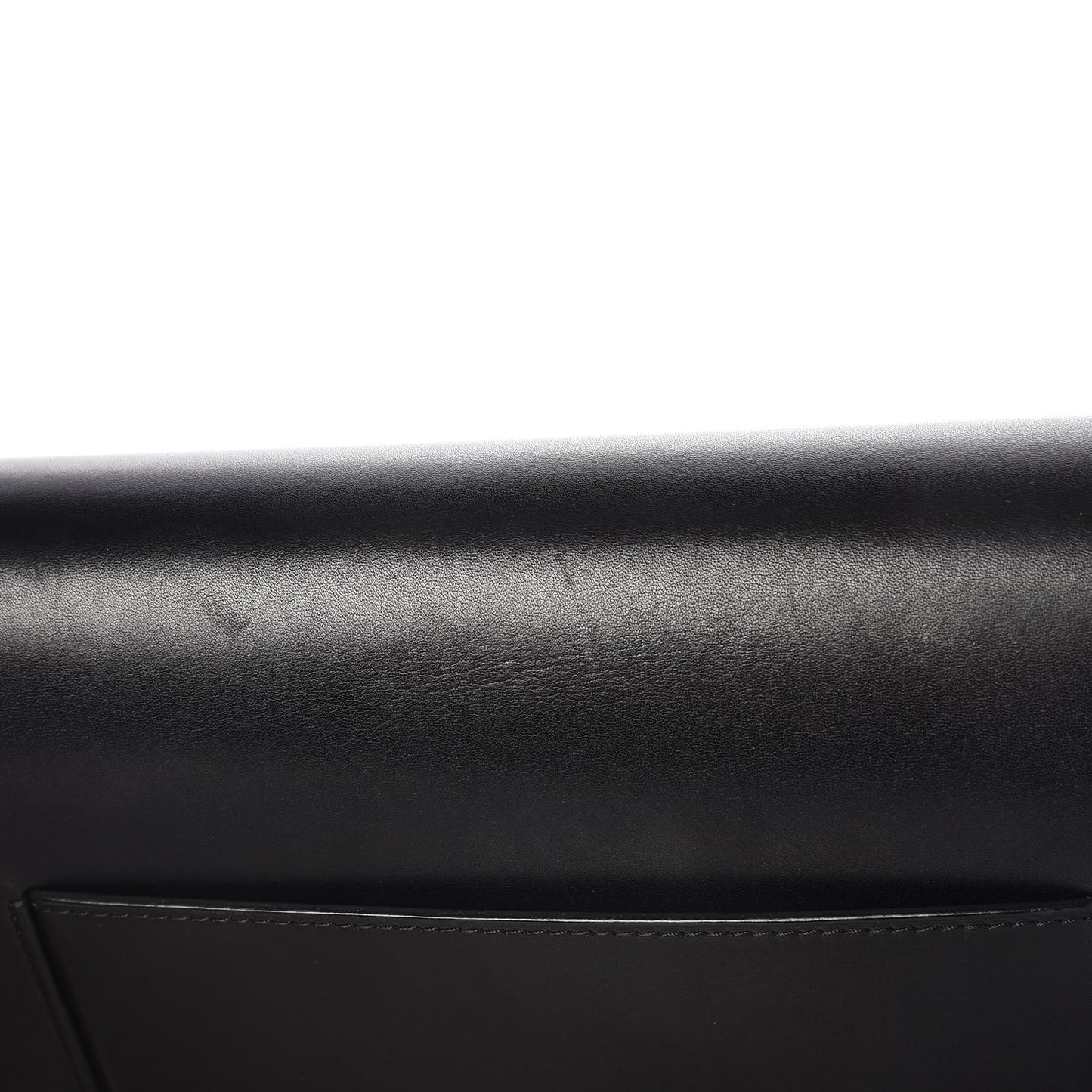Smooth Calfskin Medium Case Chain Flap Black