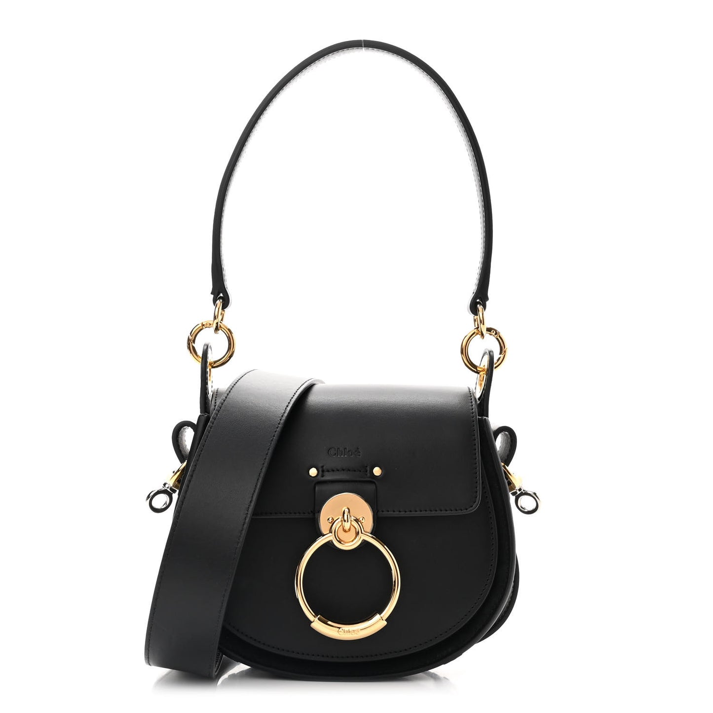 Calfskin Small Tess Bag Black