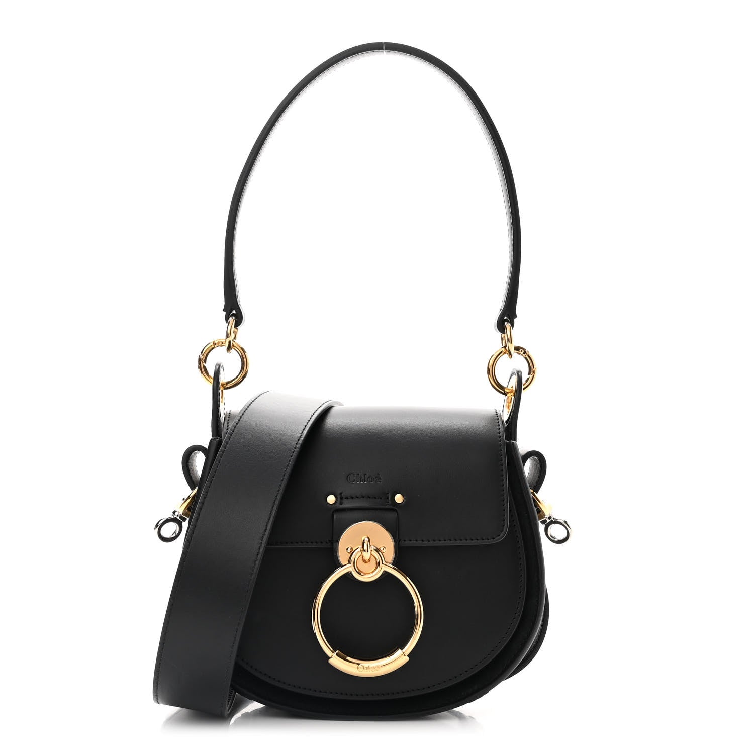 Chloe Calfskin Small Tess Bag Black 1 of 9