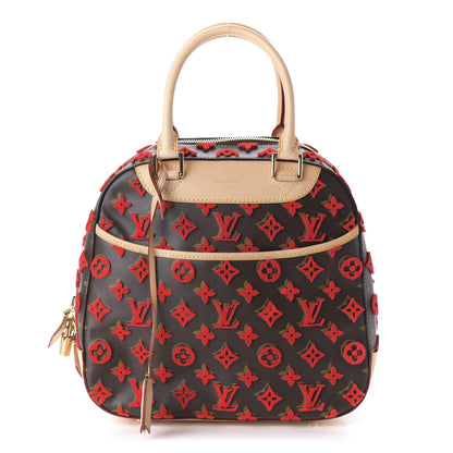 Louis Vuitton Monogram Tuffetage Deauville Cube Red 1 of 9
