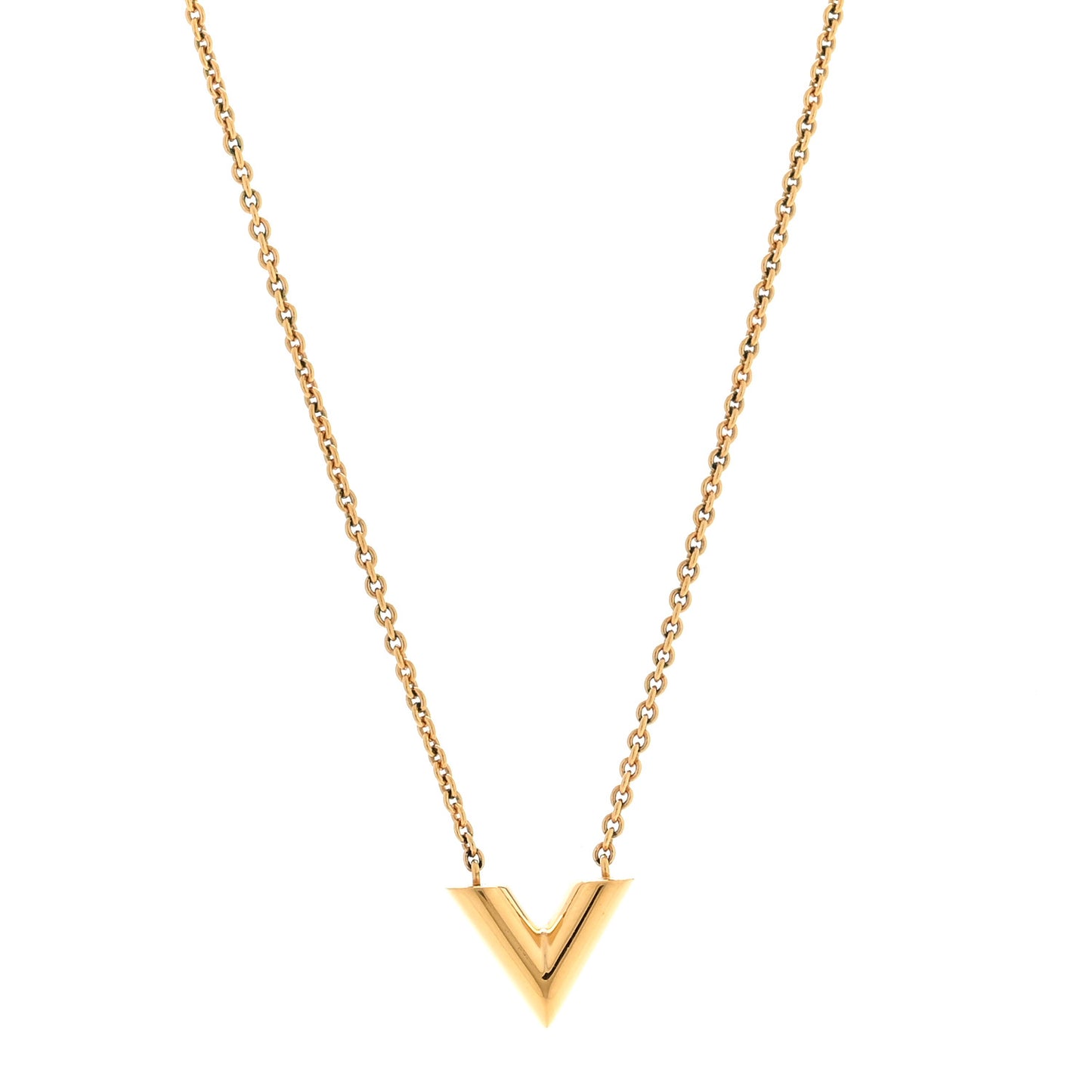 Essential V Necklace Gold