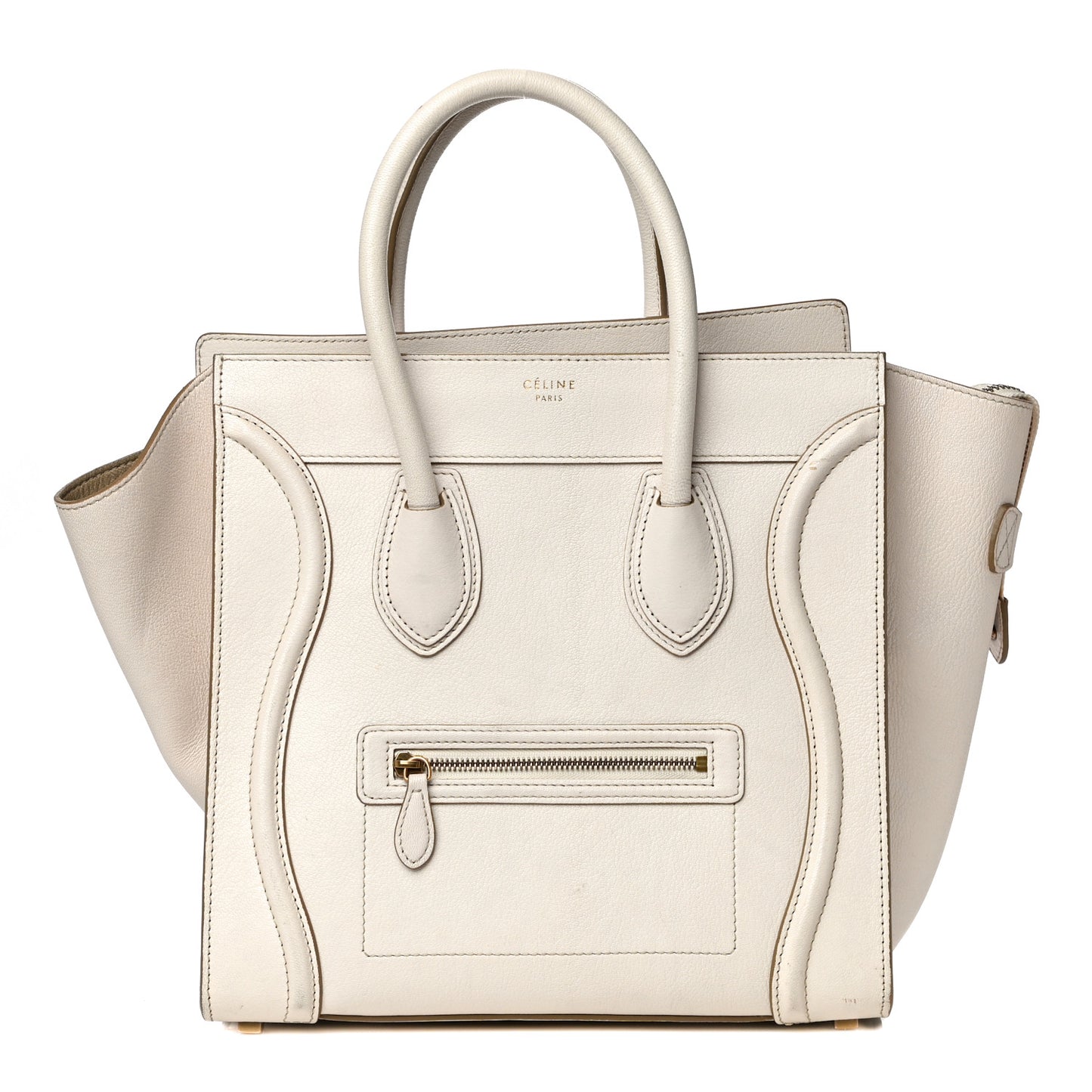 Goatskin Mini Luggage White
