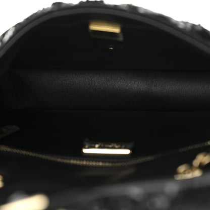 Chanel Sequin Quilted Small Single Flap Black 5 of 11