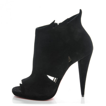 Christian Louboutin Veau Velours Belfeconica 120 Booties 39 Black 1 of 7