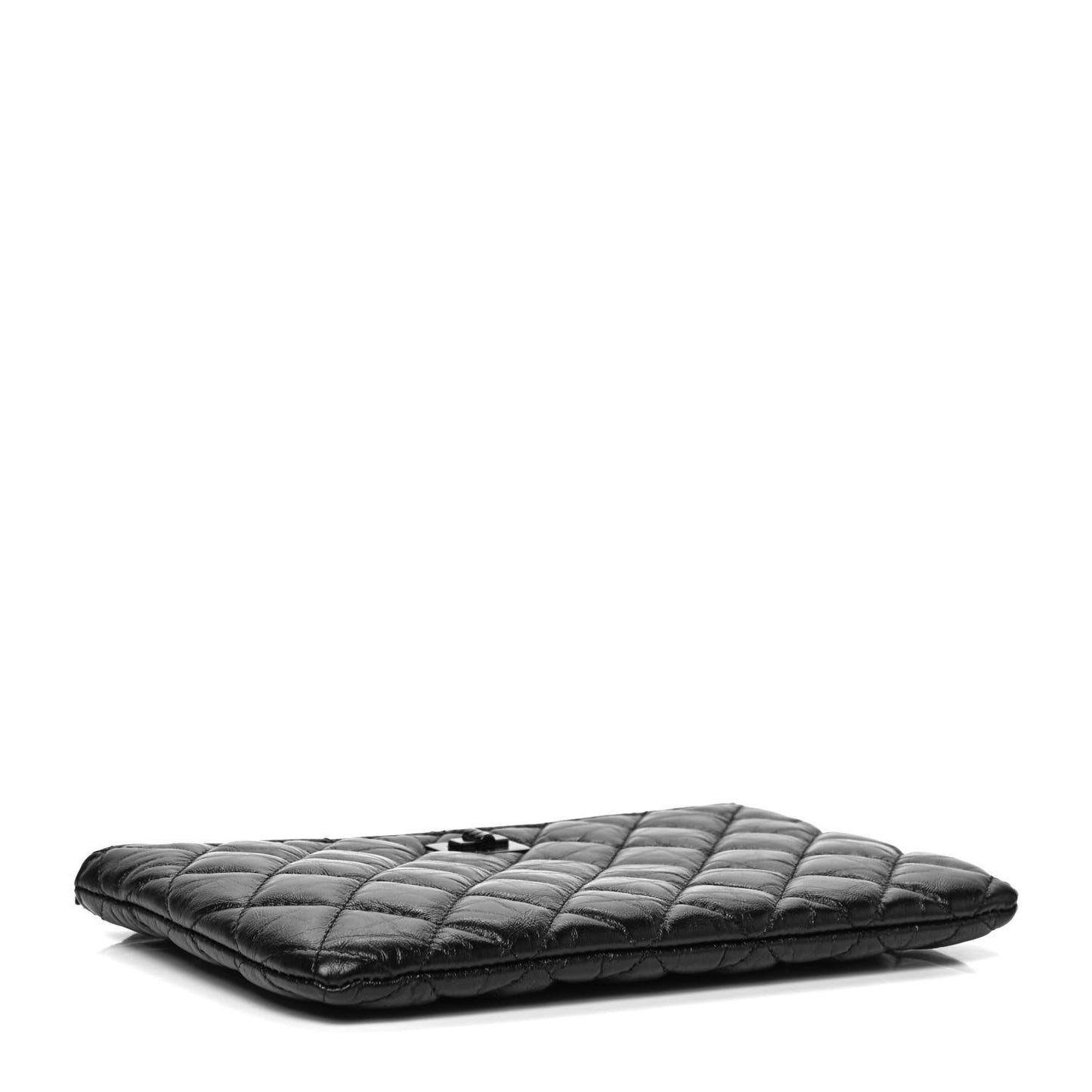 Aged Calfskin Quilted Medium Reissue Cosmetic Case So Black