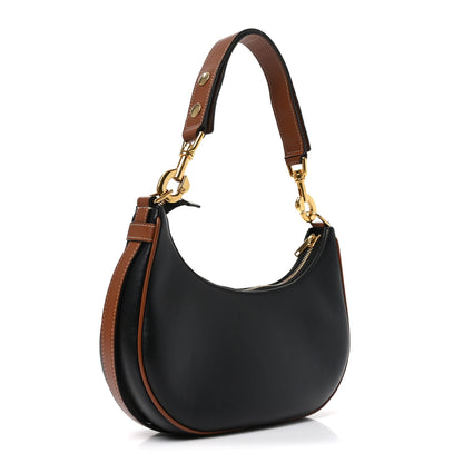 Celine Smooth Calfskin Medium Strap Ava Shoulder Bag Black Tan 3 of 9