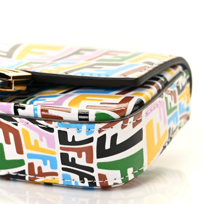 Fendi X SARAH COLEMAN Vitello Liberty Ceylon Micro FF Fish Eye Embossed Nano Baguette Charm Multicolor Cyber Blue 7 of 7