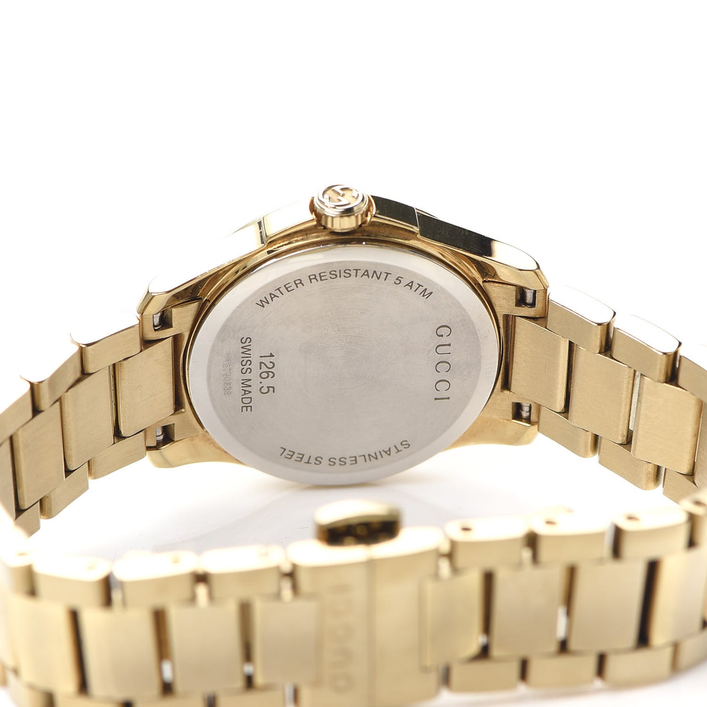 Stainless Steel 27mm G-Timeless Diamante Quartz Watch Gold