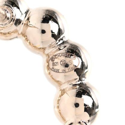 Chanel Pearl Quilted CC Flap Bag Earrings Gold 4 of 4