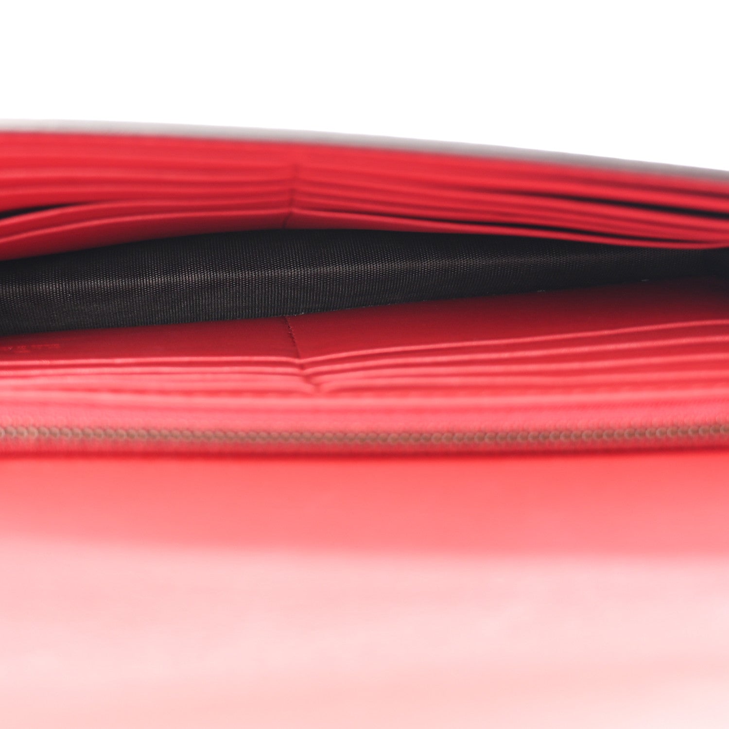 Gucci Calfskin Mini Peony Pearly Wallet on Chain Red 5 of 9