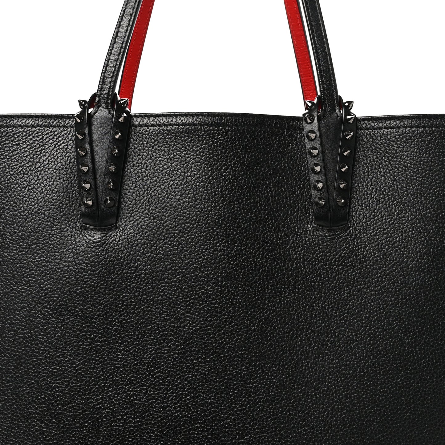 Calfskin Spikes East West Cabata Tote Black