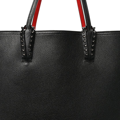 Christian Louboutin Calfskin Spikes East West Cabata Tote Black 9 of 15