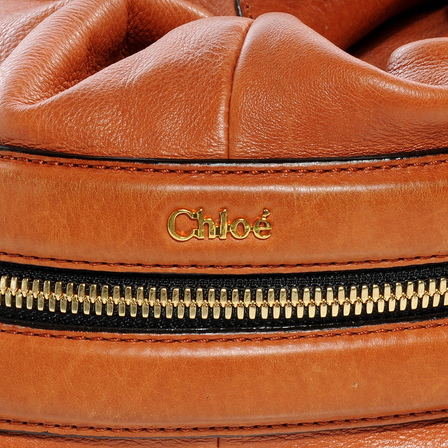 Leather Cary Zipped Shoulder Bag Whiskey