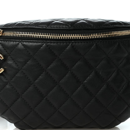 Chanel Calfskin Quilted Banane Waist Bag Fanny Pack Black 8 of 10