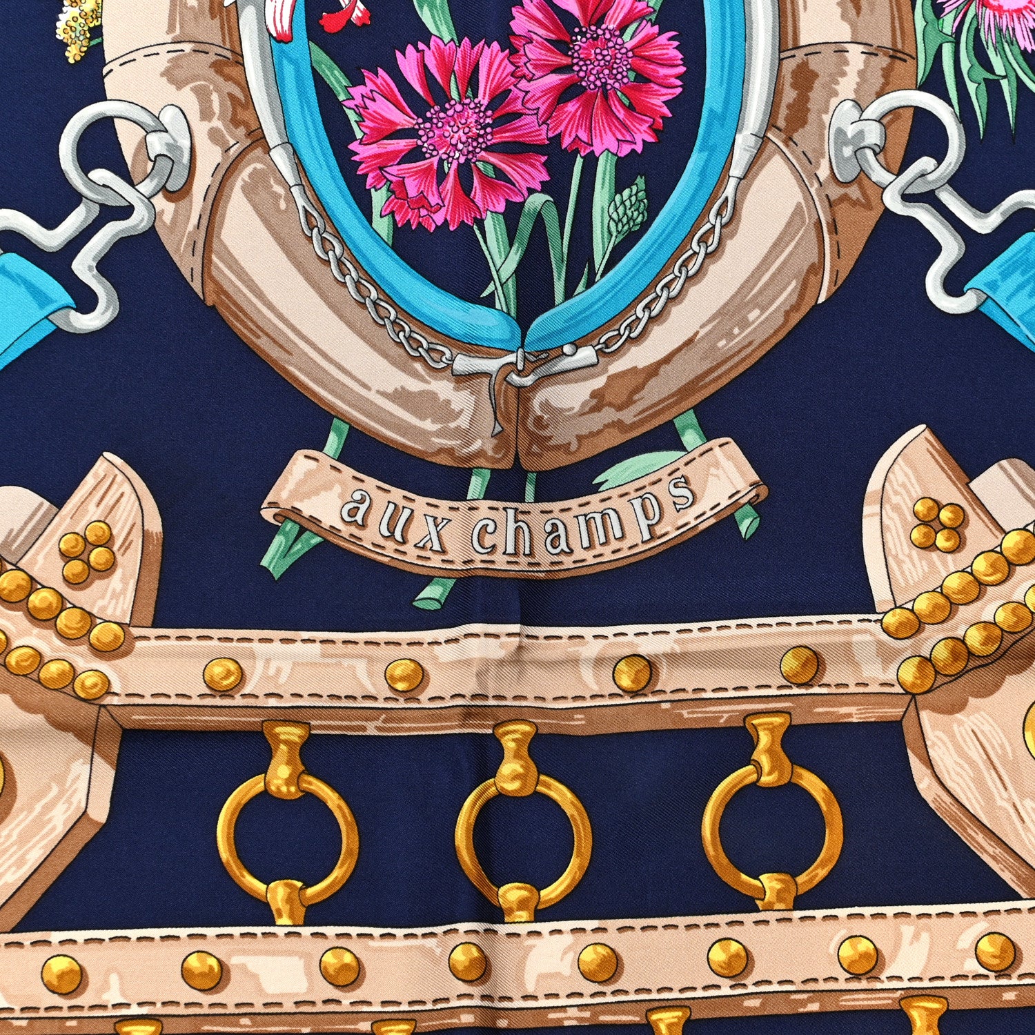 Hermes Silk Aux Champs Scarf 90 3 of 6