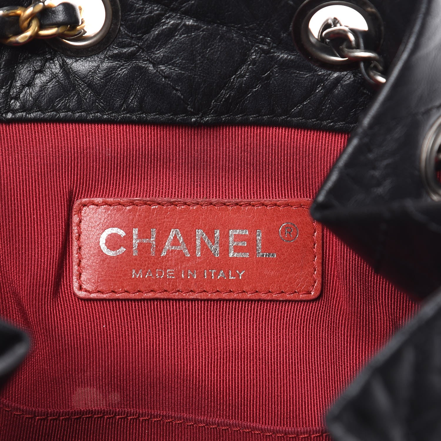 Chanel Aged Calfskin Quilted Small Gabrielle Backpack Black 6 of 14