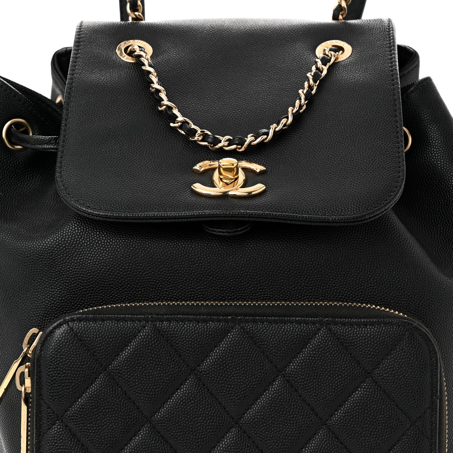 Chanel Caviar Quilted Business Affinity Backpack Black 8 of 13