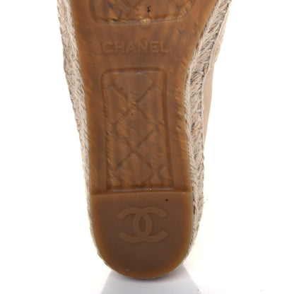 Chanel Lambskin Quilted CC Espadrilles 41 Beige 18 of 21
