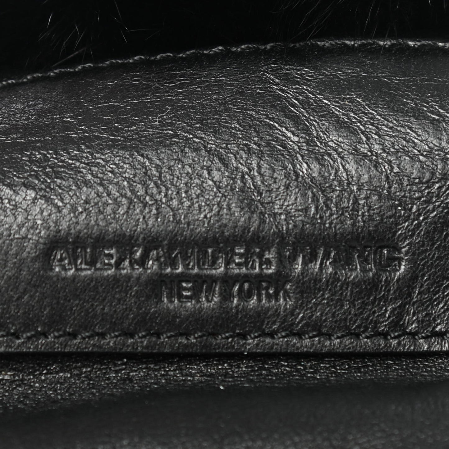 Fur Micro Mini CEO Bag Black