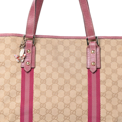 Gucci Monogram Large Jolicoeur Tote Pink 7 of 9