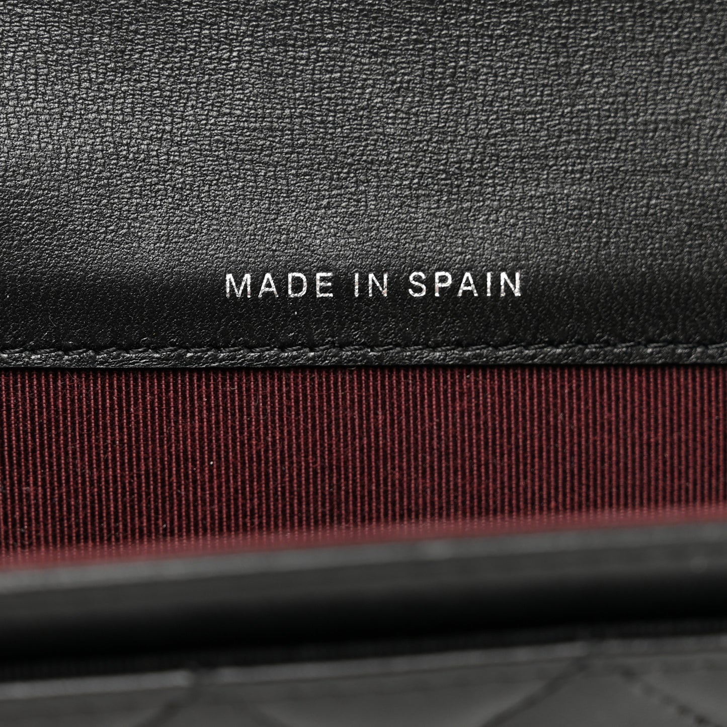 Lambskin Quilted Flap Card Holder Wallet Black