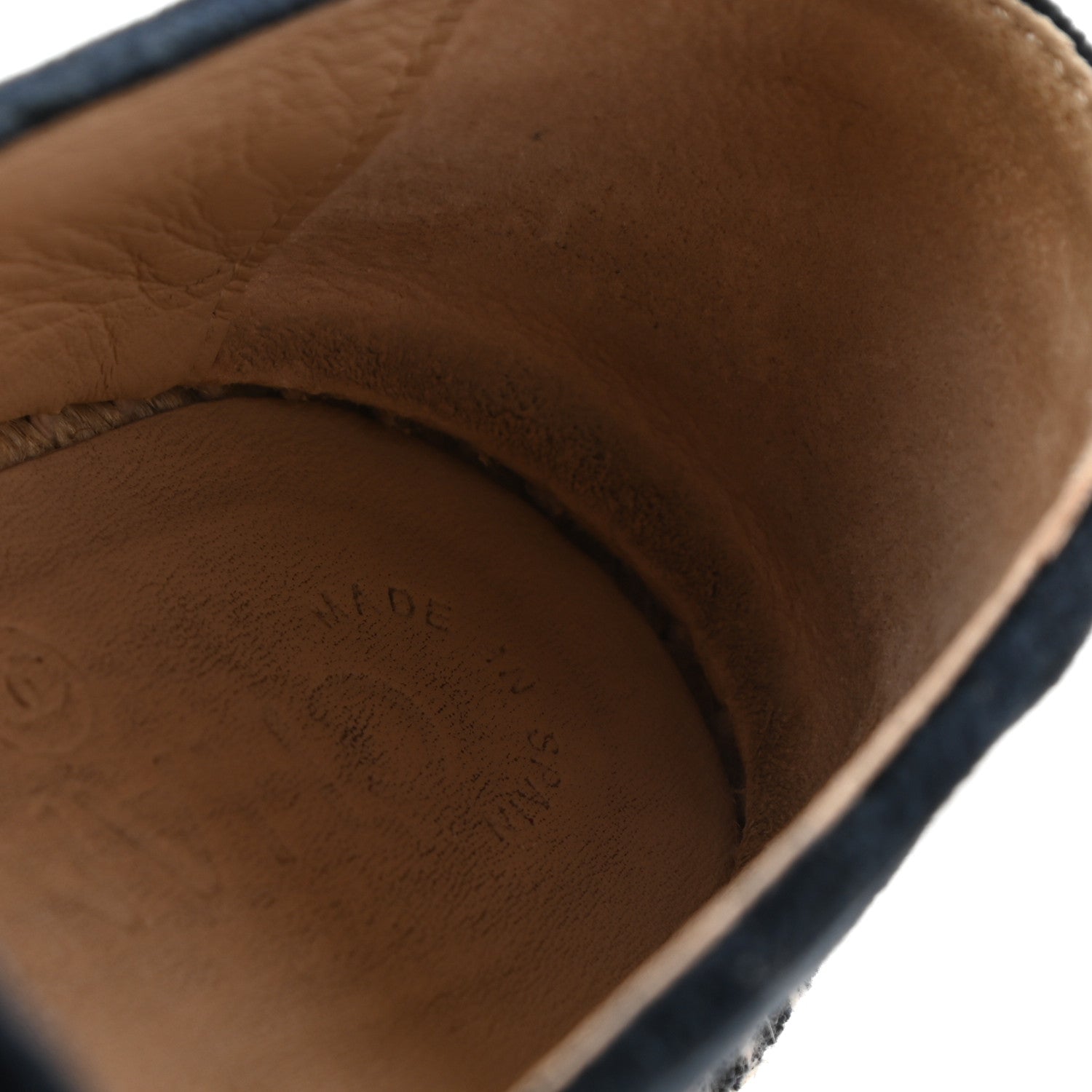 Chanel Velvet CC Espadrilles 37 Dark Navy Black 12 of 14