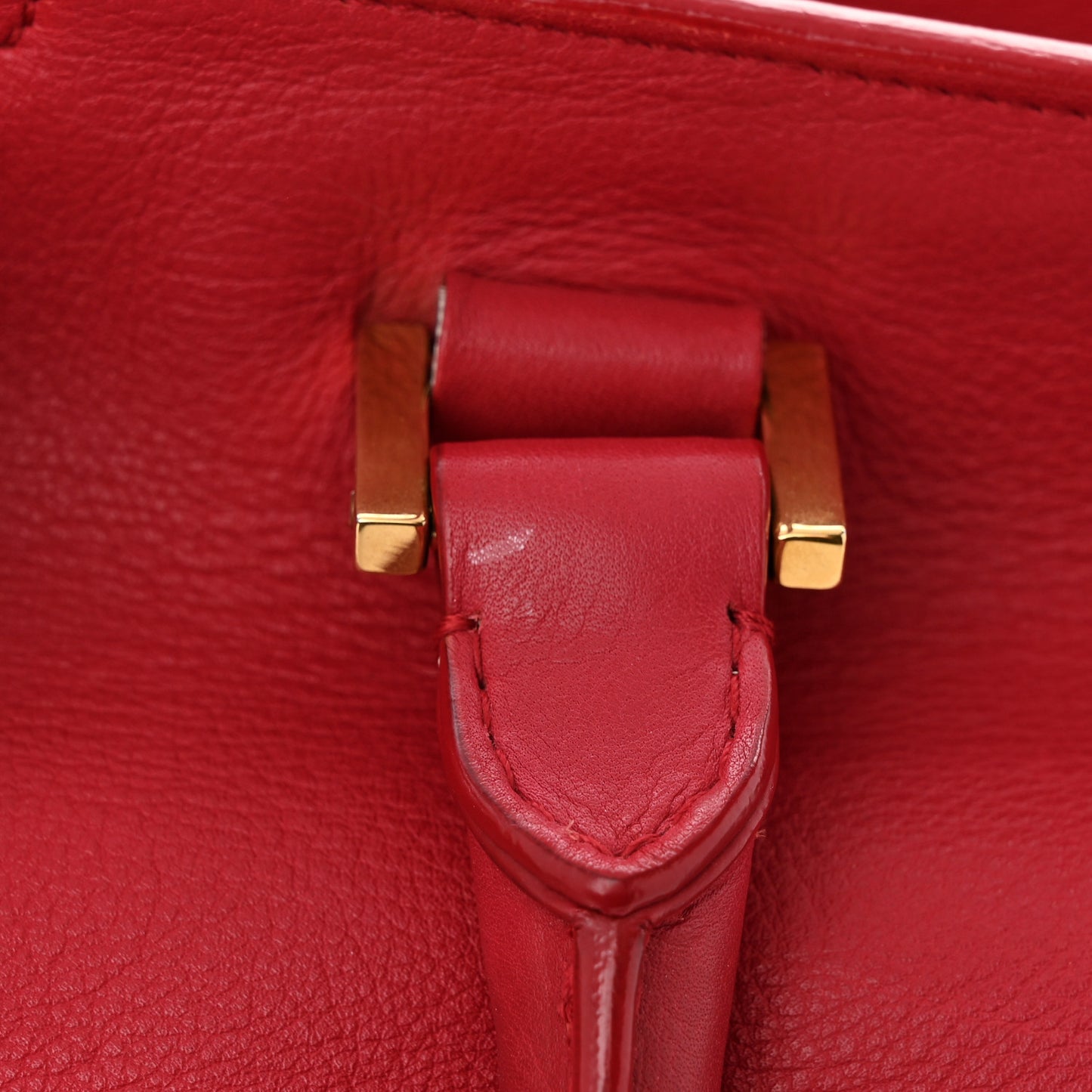 Calfskin Medium Classic Y Cabas Red