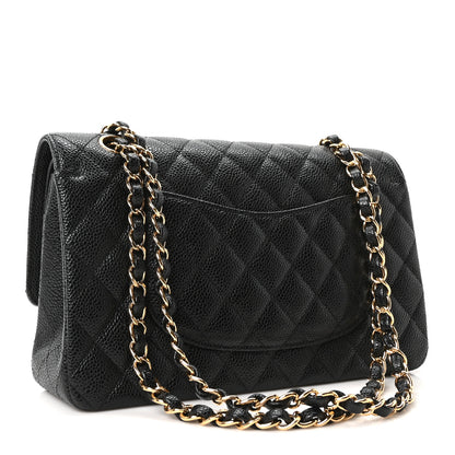Chanel Caviar Quilted Medium Double Flap Black 3 of 10
