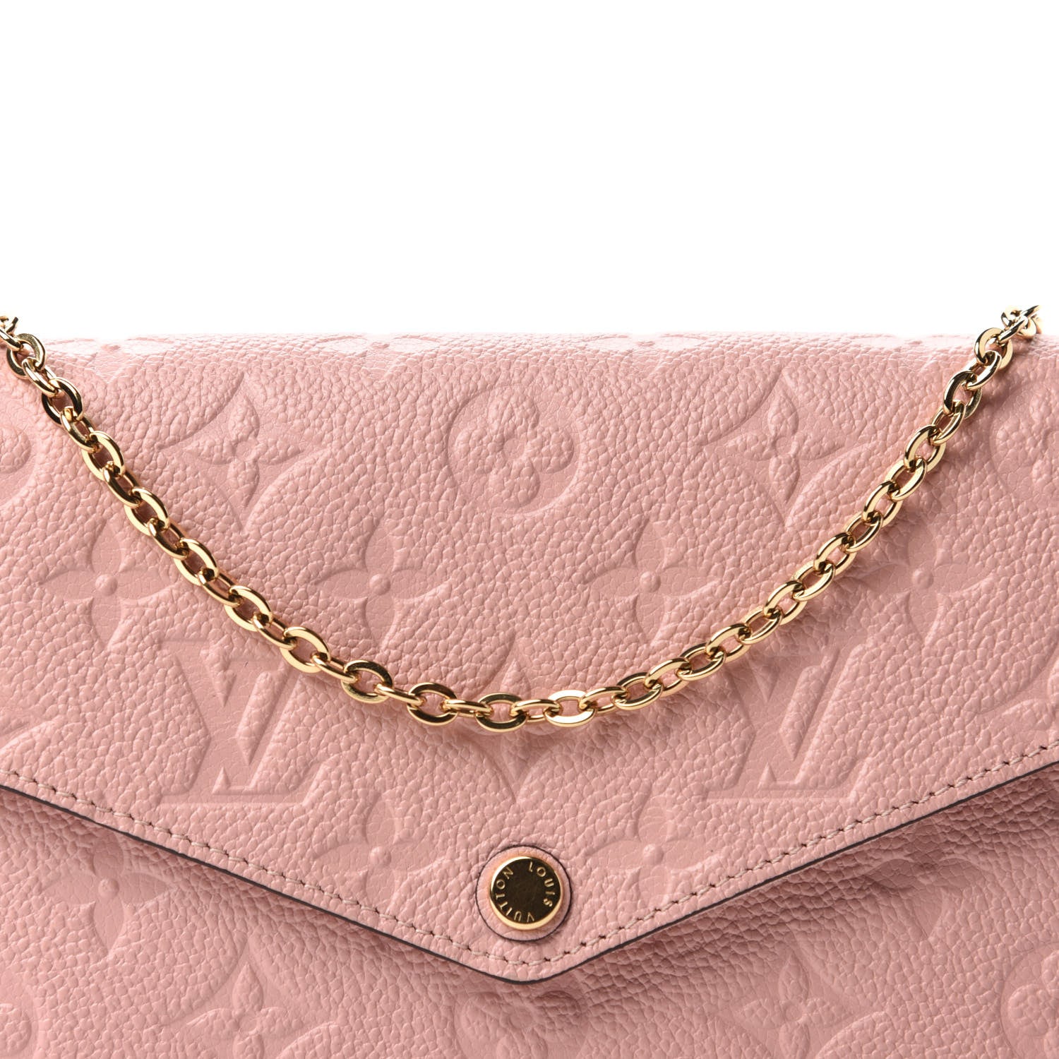 Louis Vuitton Empreinte Pochette Felicie Chain Wallet Rose Poudre 11 of 11