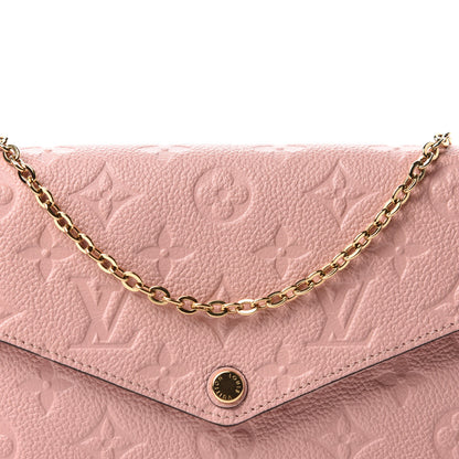 Louis Vuitton Empreinte Pochette Felicie Chain Wallet Rose Poudre 11 of 11