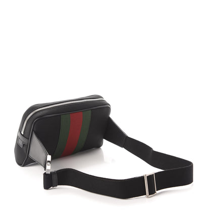 Gucci Canvas Web Slim Belt Bag Black 3 of 10