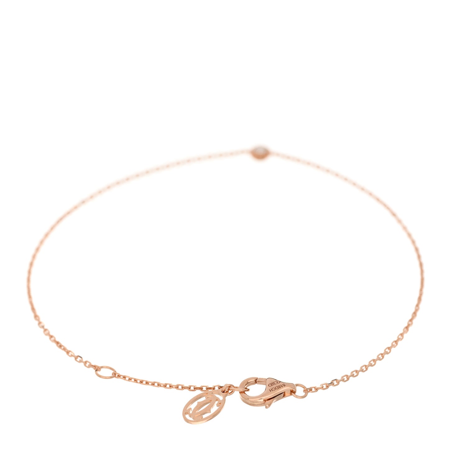 18K Pink Gold Diamond XS D'Amour Bracelet
