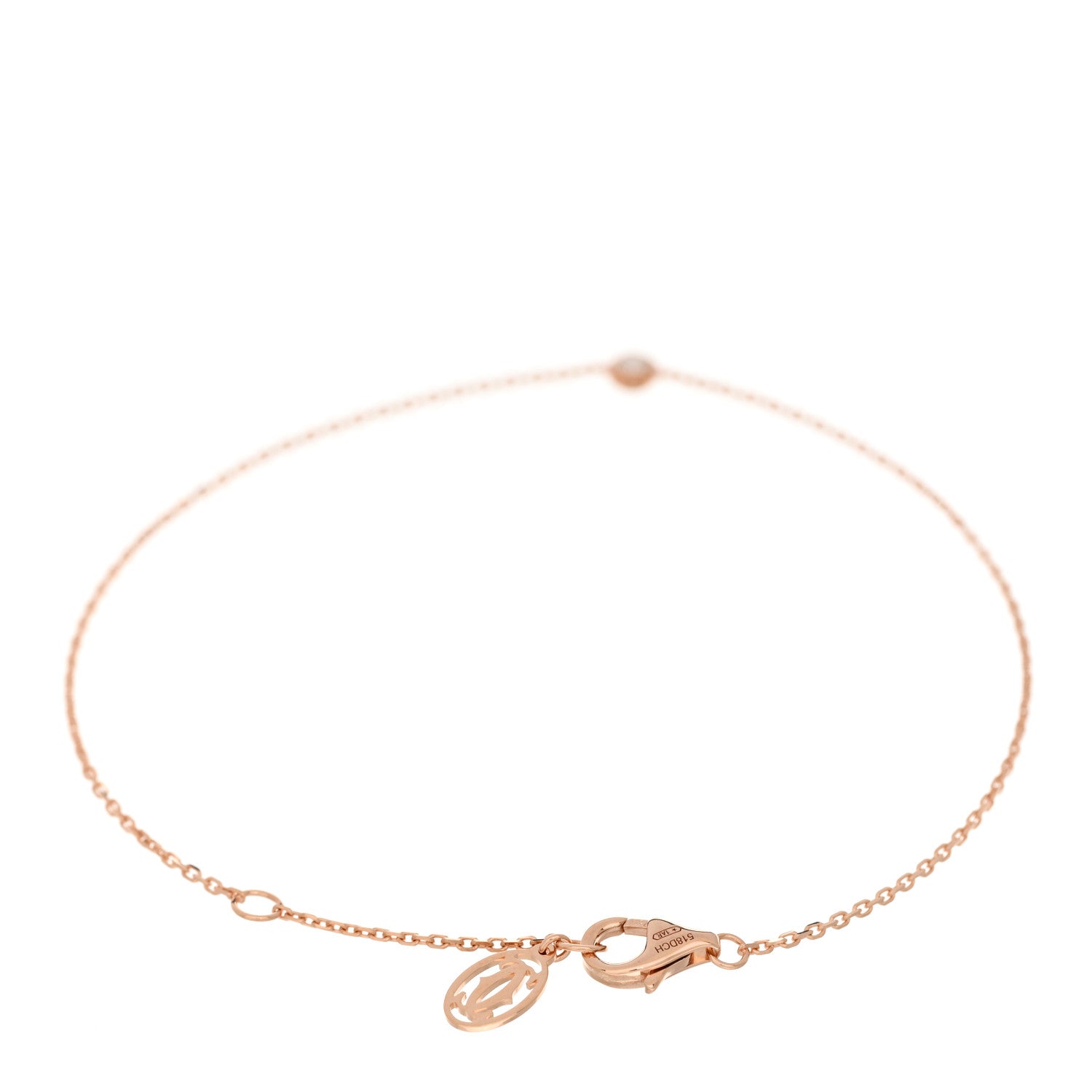 Cartier 18K Pink Gold Diamond XS D'Amour Bracelet 2 of 4