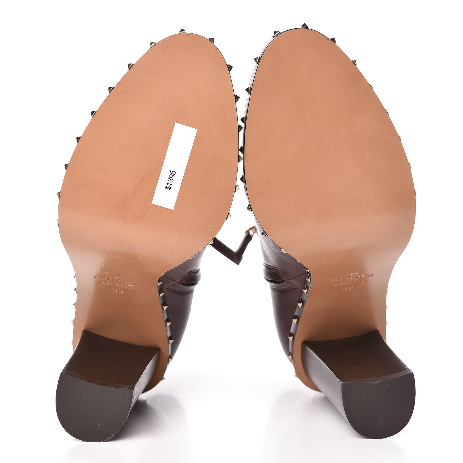 Valentino Garavani Nappa Soul Rockstud 90mm Ankle Boots 39 Brown 5 of 9