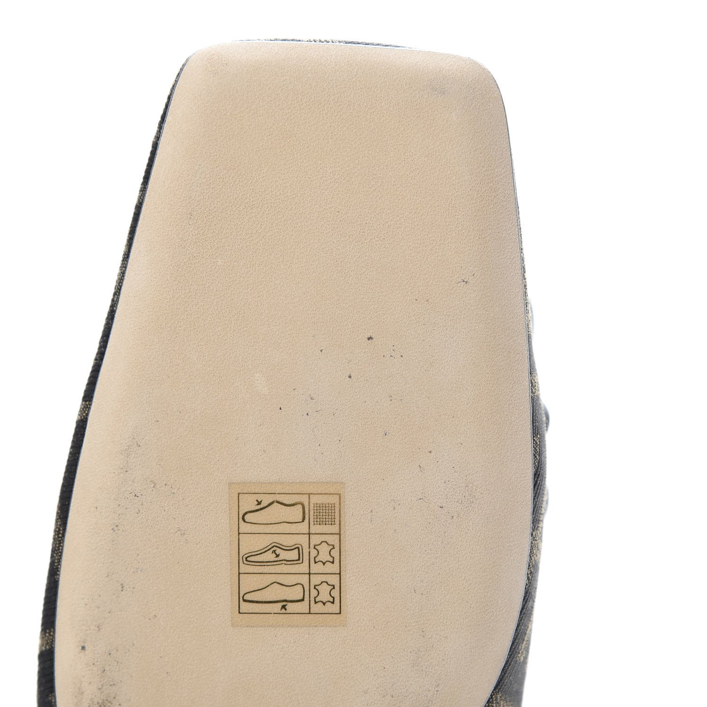 Jacquard FFreedom Square Toe Loafers 40 Tobacco