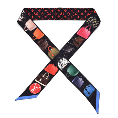 Louis Vuitton Silk Monogram Tribute To Alma BB Bandeau Black 1 of 4