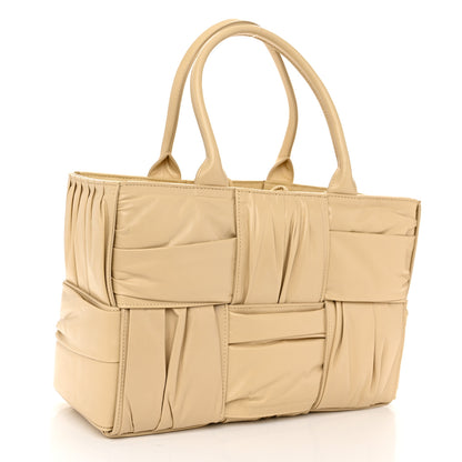 Bottega Veneta Foulard Intrecciato Pleated Medium Arco Tote Porridge 4 of 10