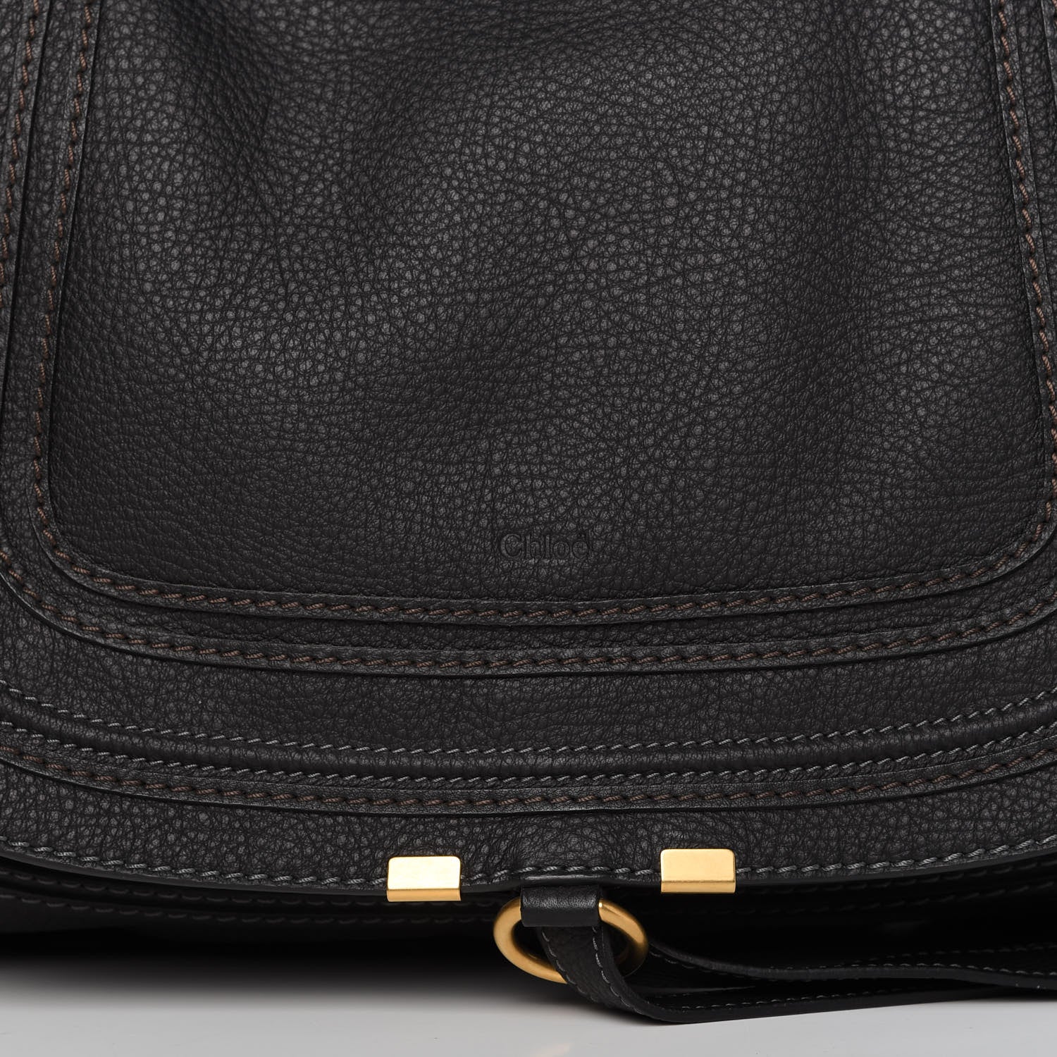 Chloe Calfskin Large Marcie Satchel Black 10 of 11