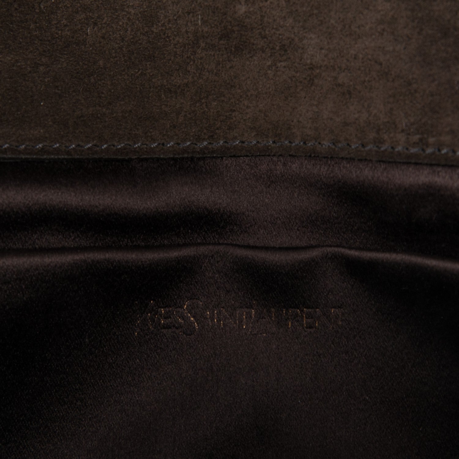 Saint Laurent Metallic Textured Large Belle De Jour Clutch Dark Silver 6 of 8