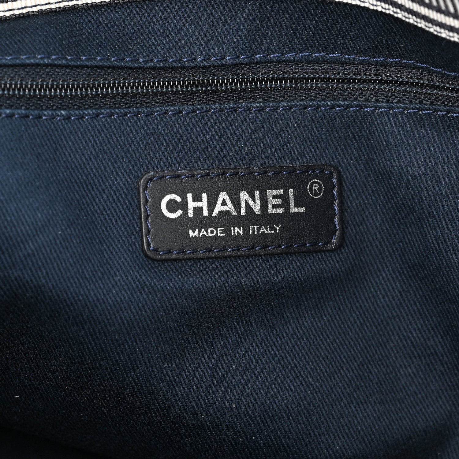 Chanel Denim Large Shopping Tote Blue 7 of 11